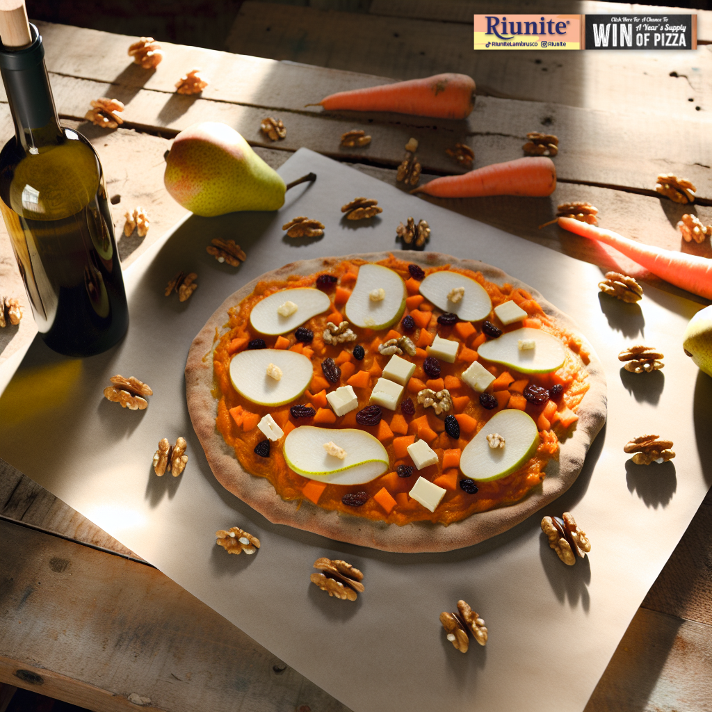 Carrot Pear Nut Pizza